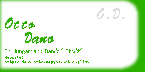 otto dano business card
